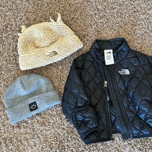 North Face ThermoBall Infant Jacket + North Face & other Beanie